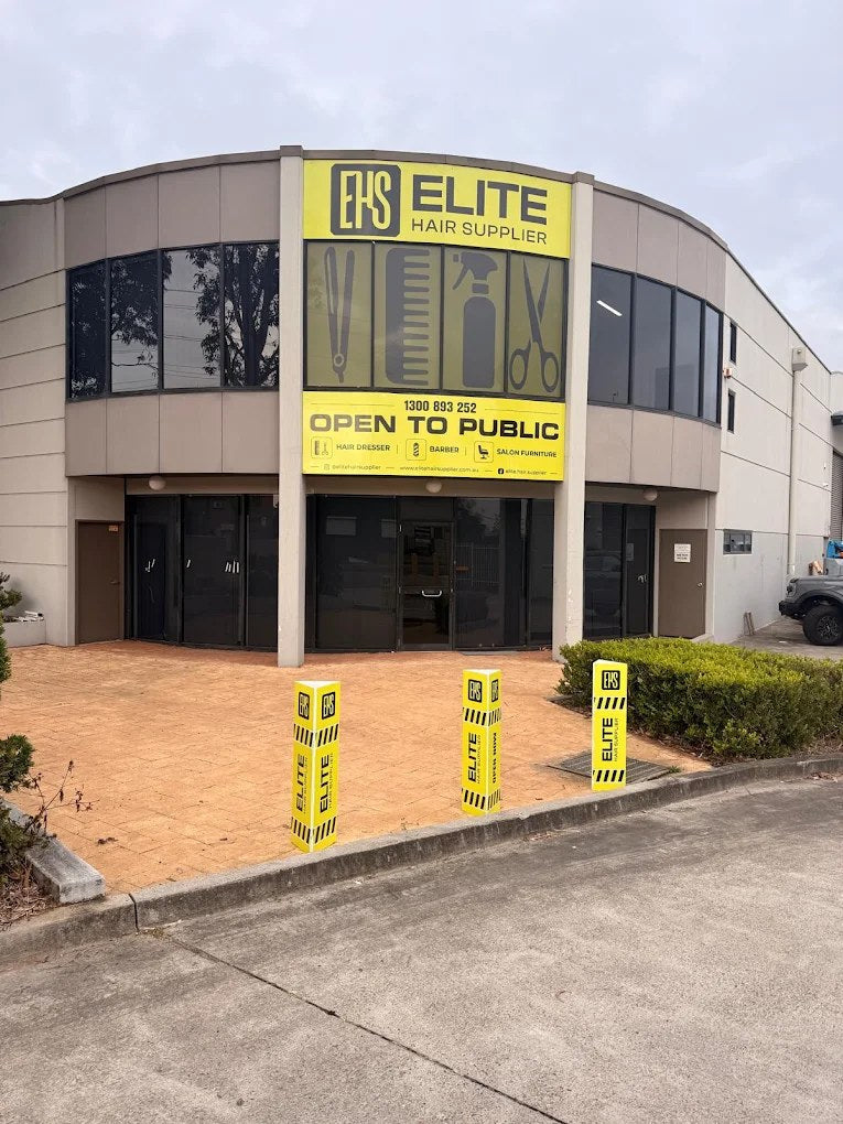 Elite Hair Supplier shopfront with yellow signage in Wetherill Park