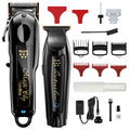 Wahl Professional Limited Black Cordless Barber Combo - Magic Clip Clipper &amp; Detailer Li Trimmer