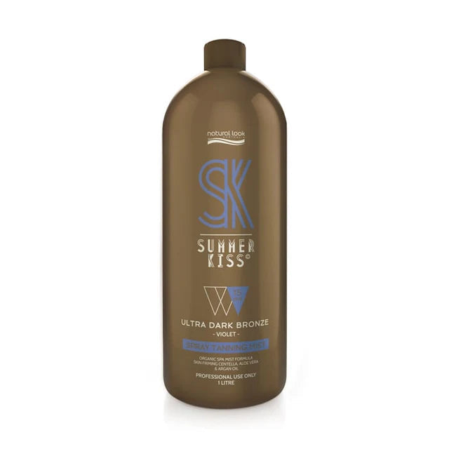 Natural Look Summer Kiss Ultra Dark Bronze Spray Tanning Mist 15percent Dha - Violet 1l