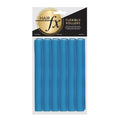 Hair Fx Short Flexible Rollers 12pc 15mm X 12cm Blue