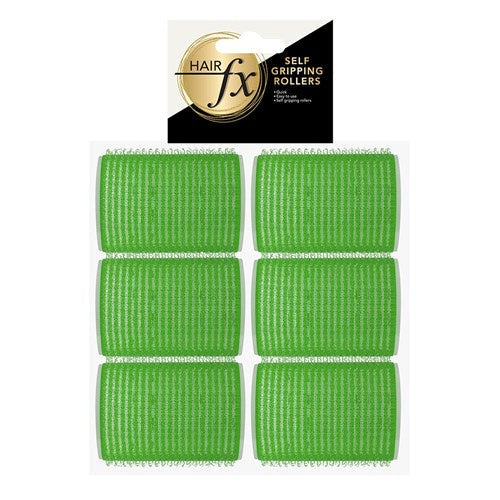 Hair Fx Magic Grip Velcro Rollers 12pc 48mm Green