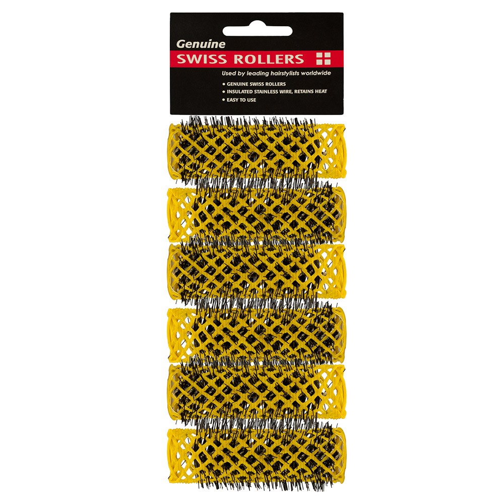 Dateline Professional Swiss Rollers 6pc 20mm Yellow