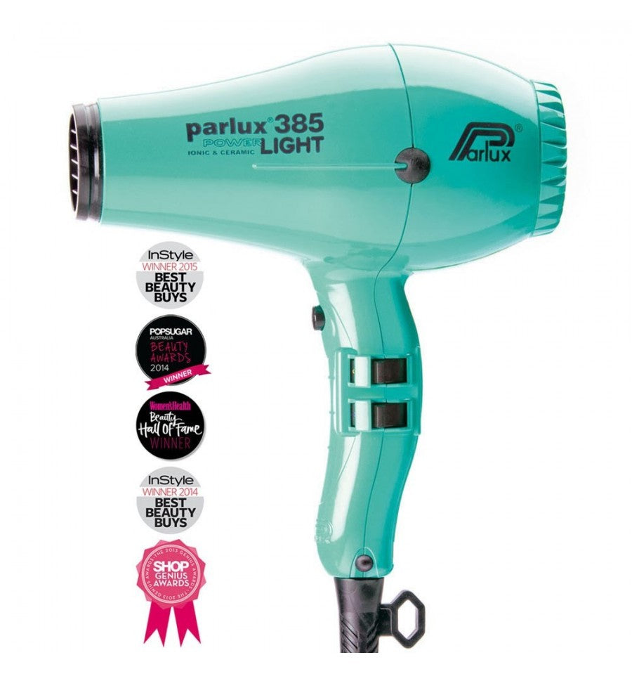 Parlux 385 Power Light Ionic and Ceramic Hair Dryer 2150W Aquamarine