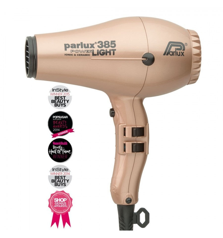 Parlux 385 Power Light Ionic and Ceramic Hair Dryer 2150W Light Gold