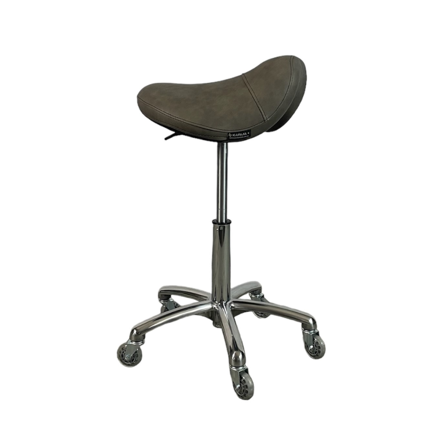 Karma Evandale Salon Saddle Stool Grey No.13 07041302