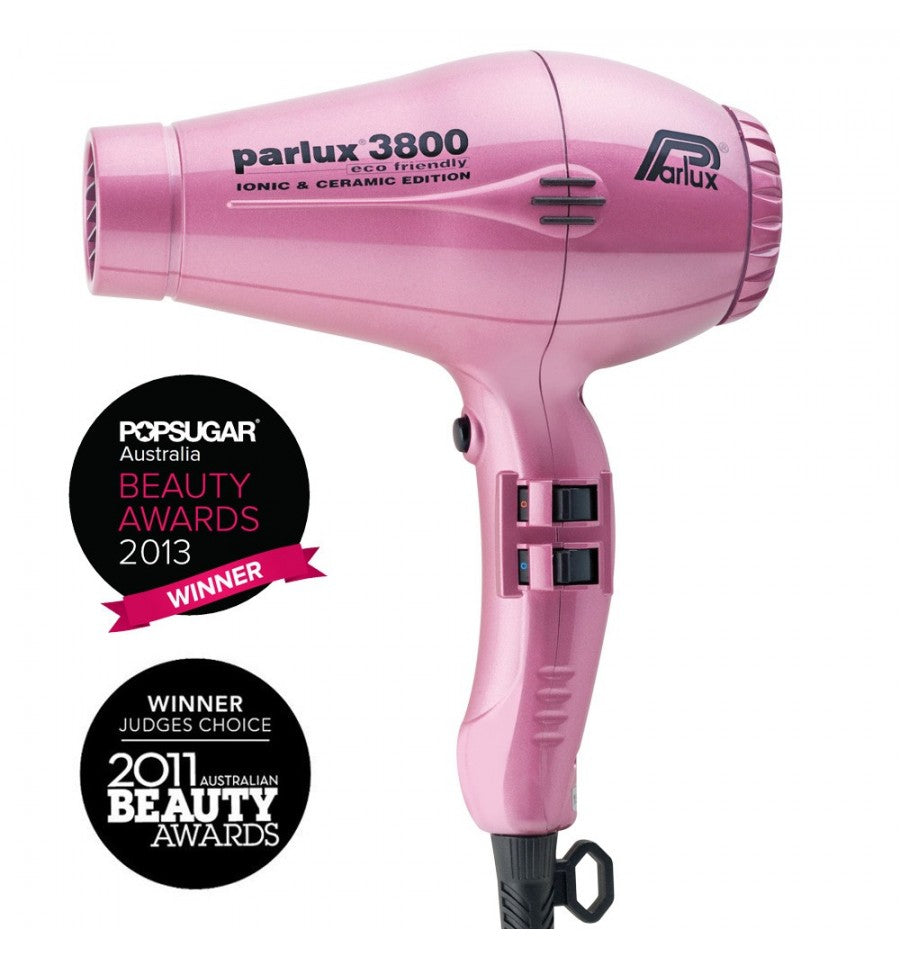 Parlux 3800 Ceramic and Ionic Hair Dryer 2100W Pink
