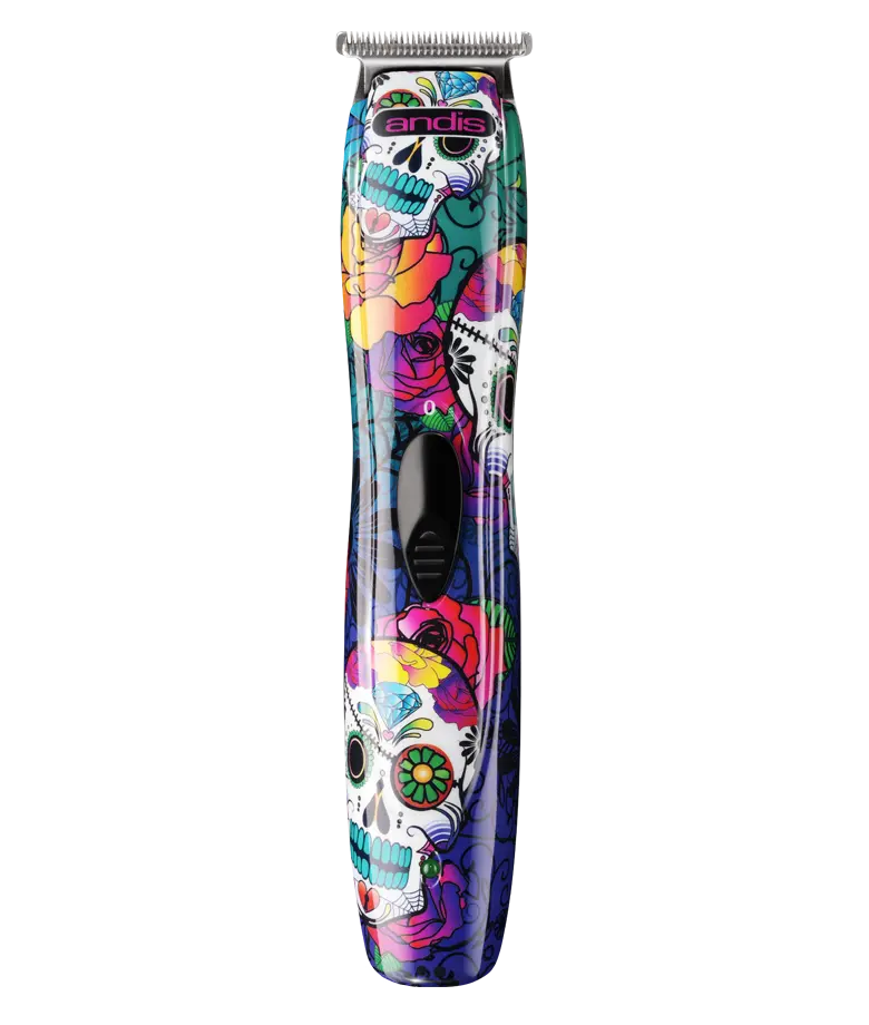 Andis Slimline Ion Cord/cordless Trimmer - Sugar Skull Design