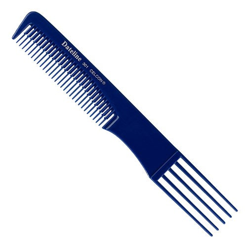 Dateline Professional Blue Celcon 301 Plastic Teasing And Lifter Comb