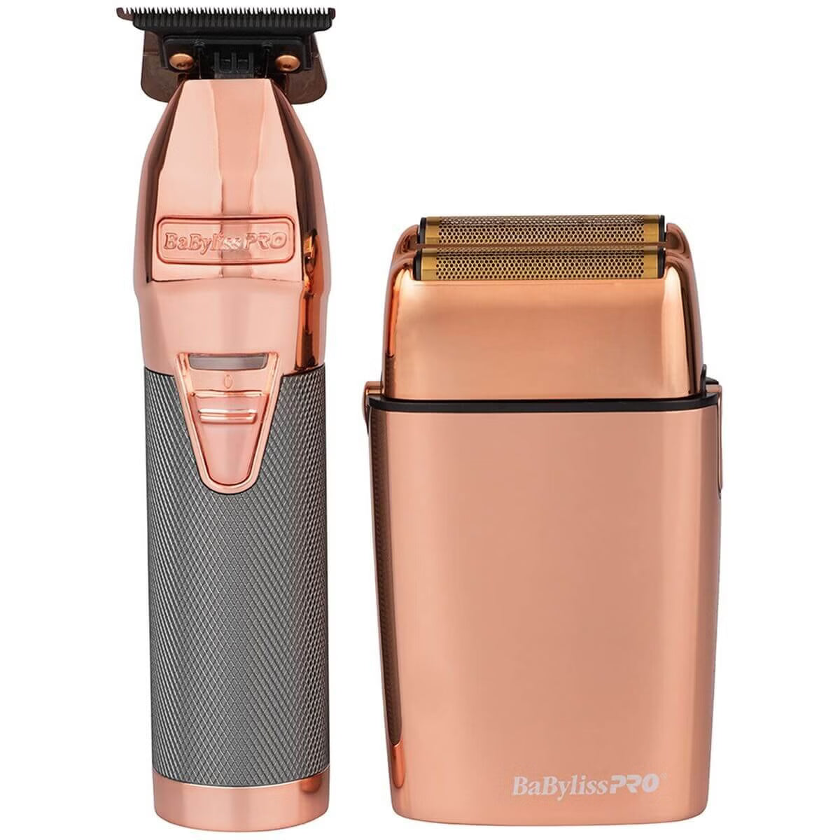 BaBylissPRO Duo Double Foil Shaver & Outliner Trimmer - Rose Gold