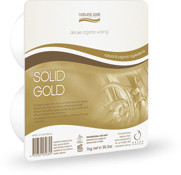 Natural Look Solid Gold Hard Wax 1kg