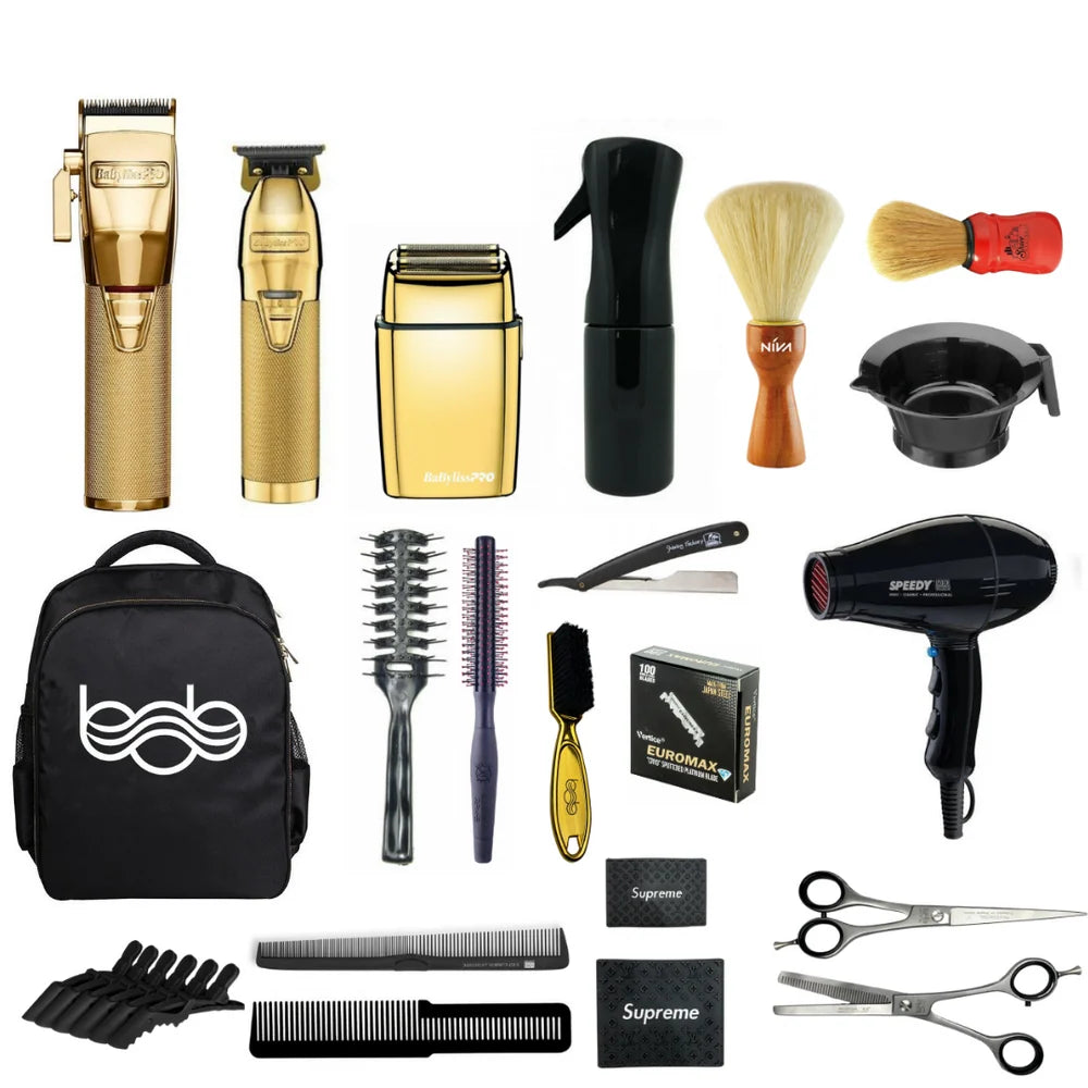 Babylisspro Goldfx Clipper Ultimate Barber Kit