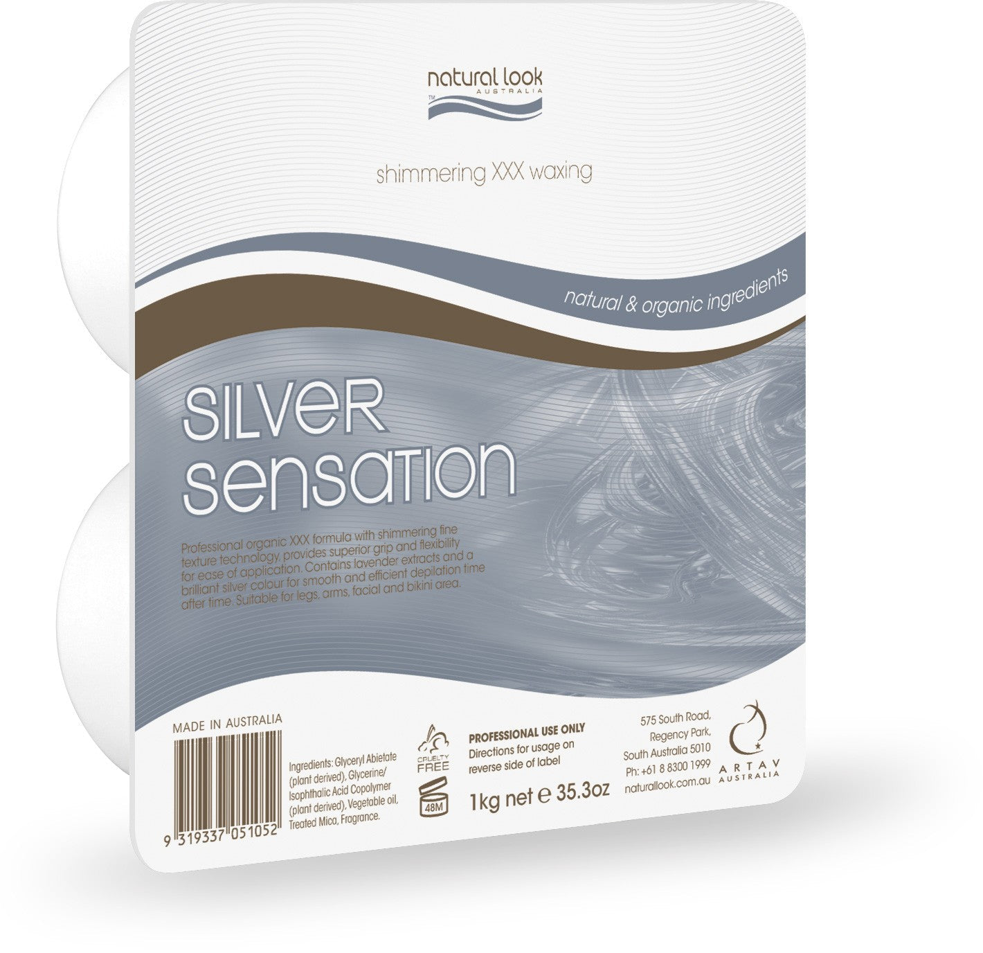 Natural Look Silver Sensation Hard Wax 1kg