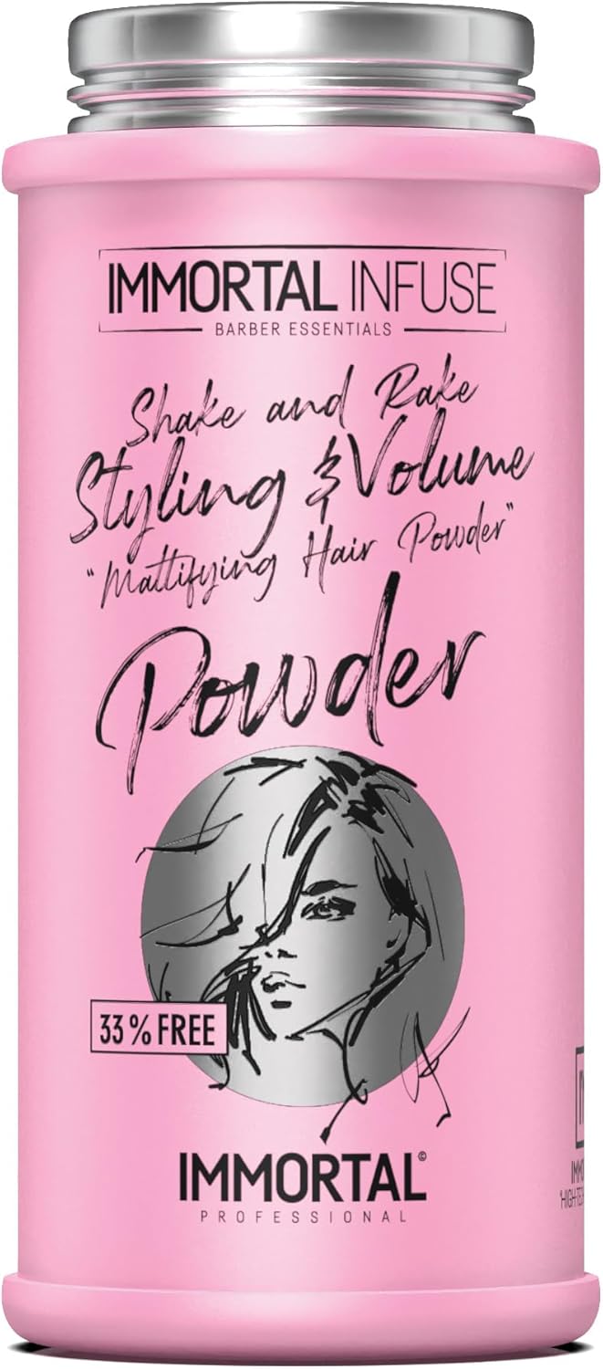 Immortal Styling and Volume Mattifying Hair Powder Pink 30gr Bonus 33PER Free