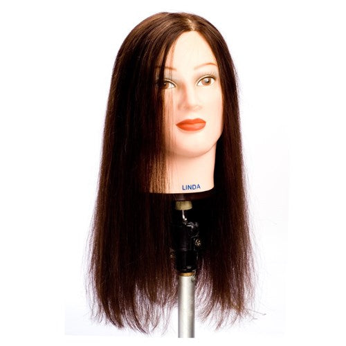 Dateline Professional Slip On Mannequin Long Indian Hair Brown - Linda