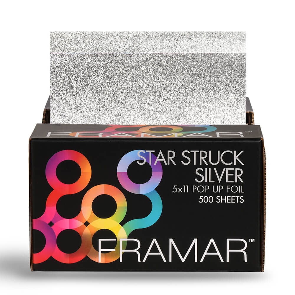 Framar Pop Up Foil Star Struck Silver 5x11 500 Sheets