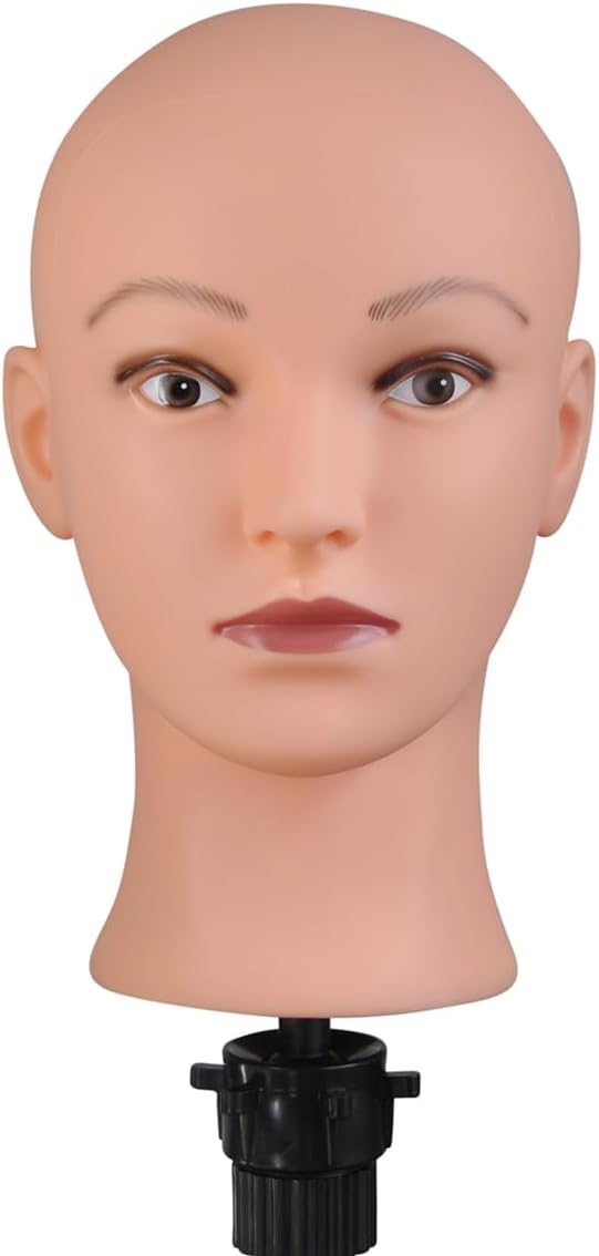 Dateline Professional Female Bald Head With Make-up - Soft