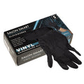Salon Smart Black Vinyl Gloves 100pc - Small