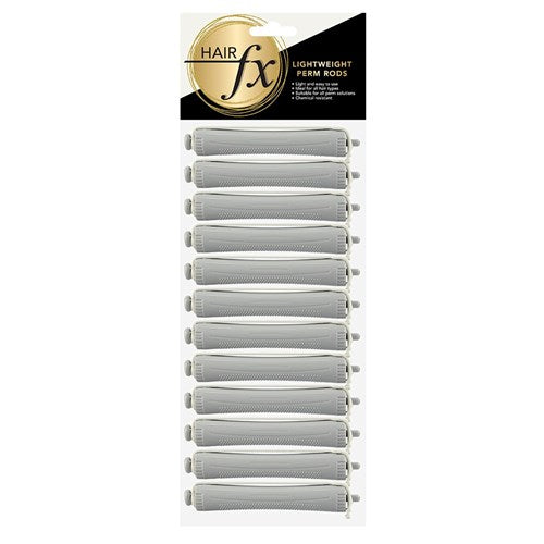 Hair Fx Lightweight Perm Rods 12pc 14mm Grey