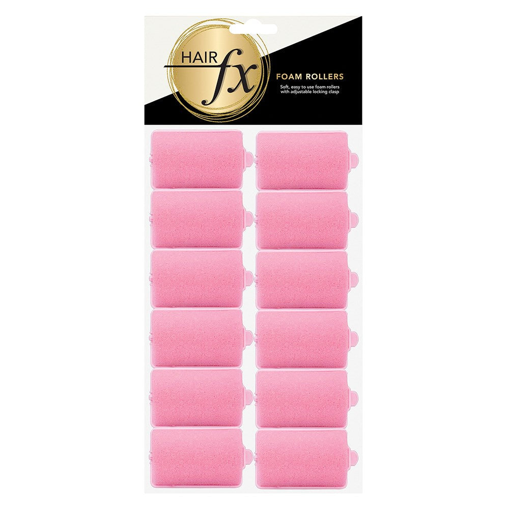 Hair Fx Foam Rollers 12pc Large
