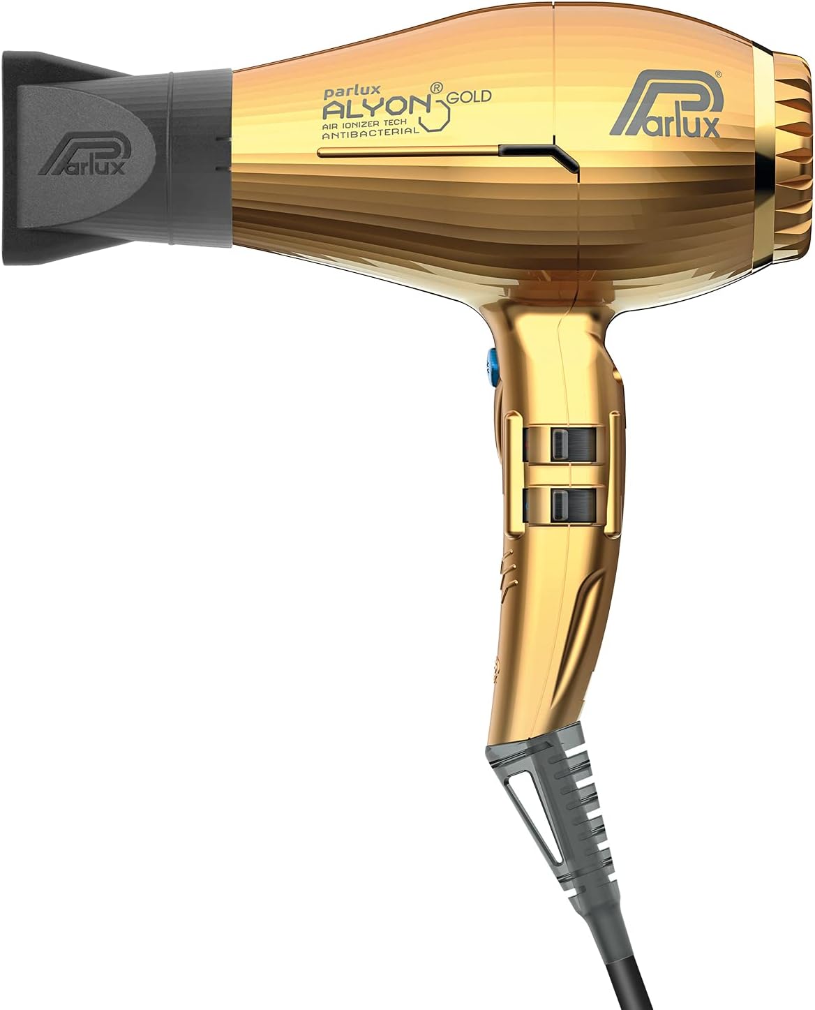 Parlux Alyon Air Ionizer Dryer 2250W - Gold With Diffuser Pack