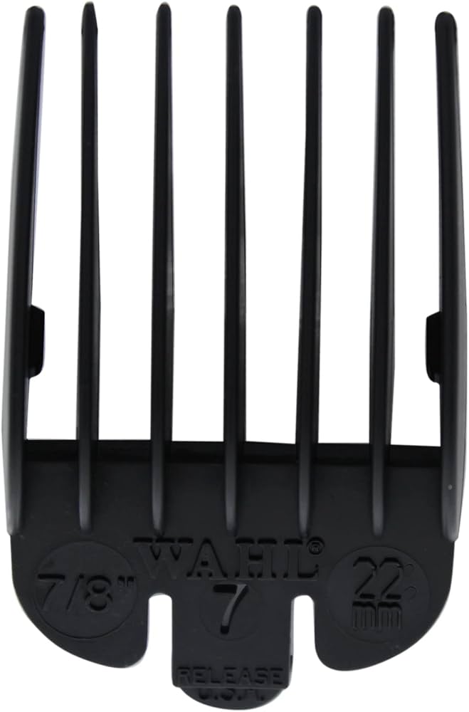 Wahl No. 7 Plastic Tab Attachment Comb 7/8inch Black
