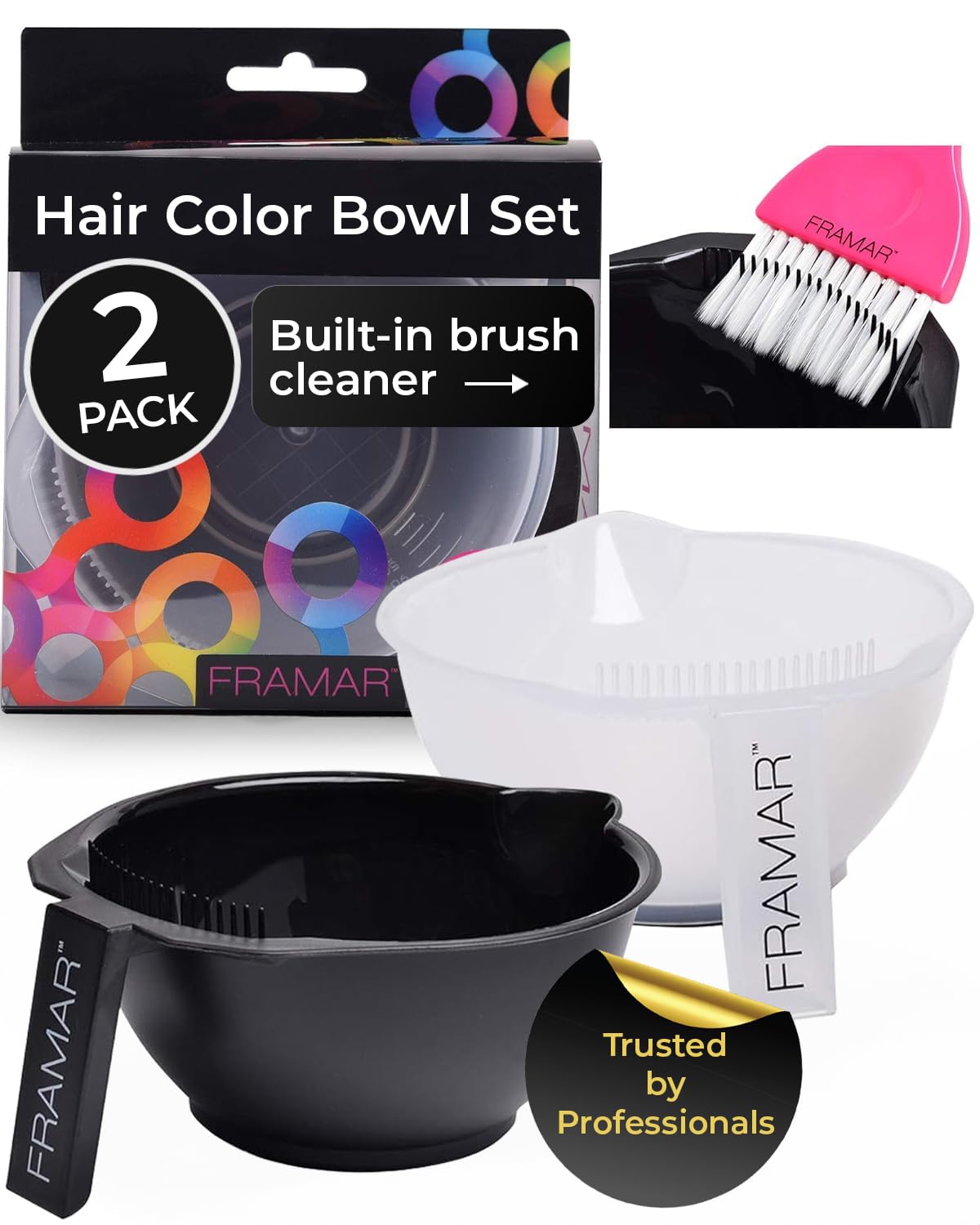 Framar Colour Bowl Set 2 Pack