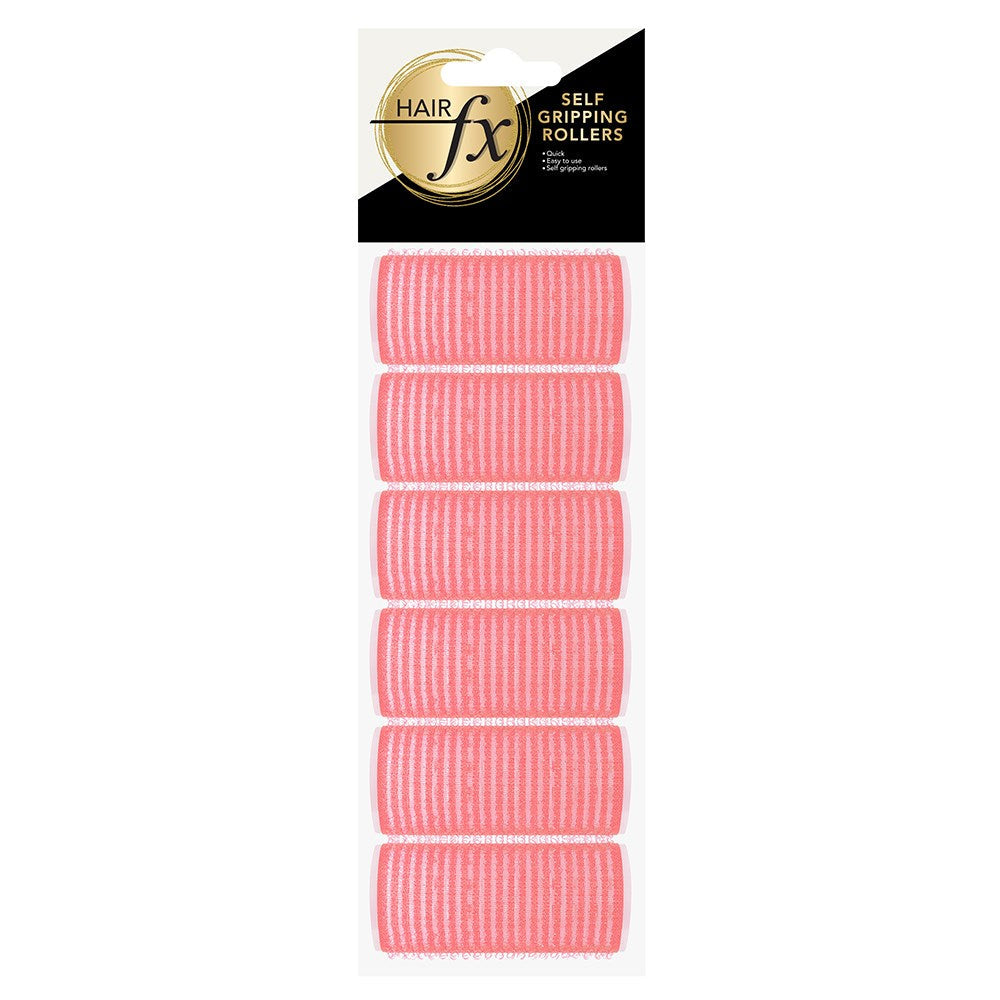 Hair Fx Self Grip Rollers 24mm Pink