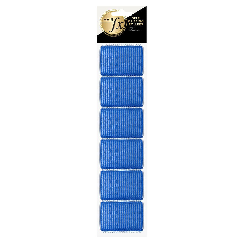 Hair Fx Magic Grip Velcro Rollers 12pc 40mm Royal Blue