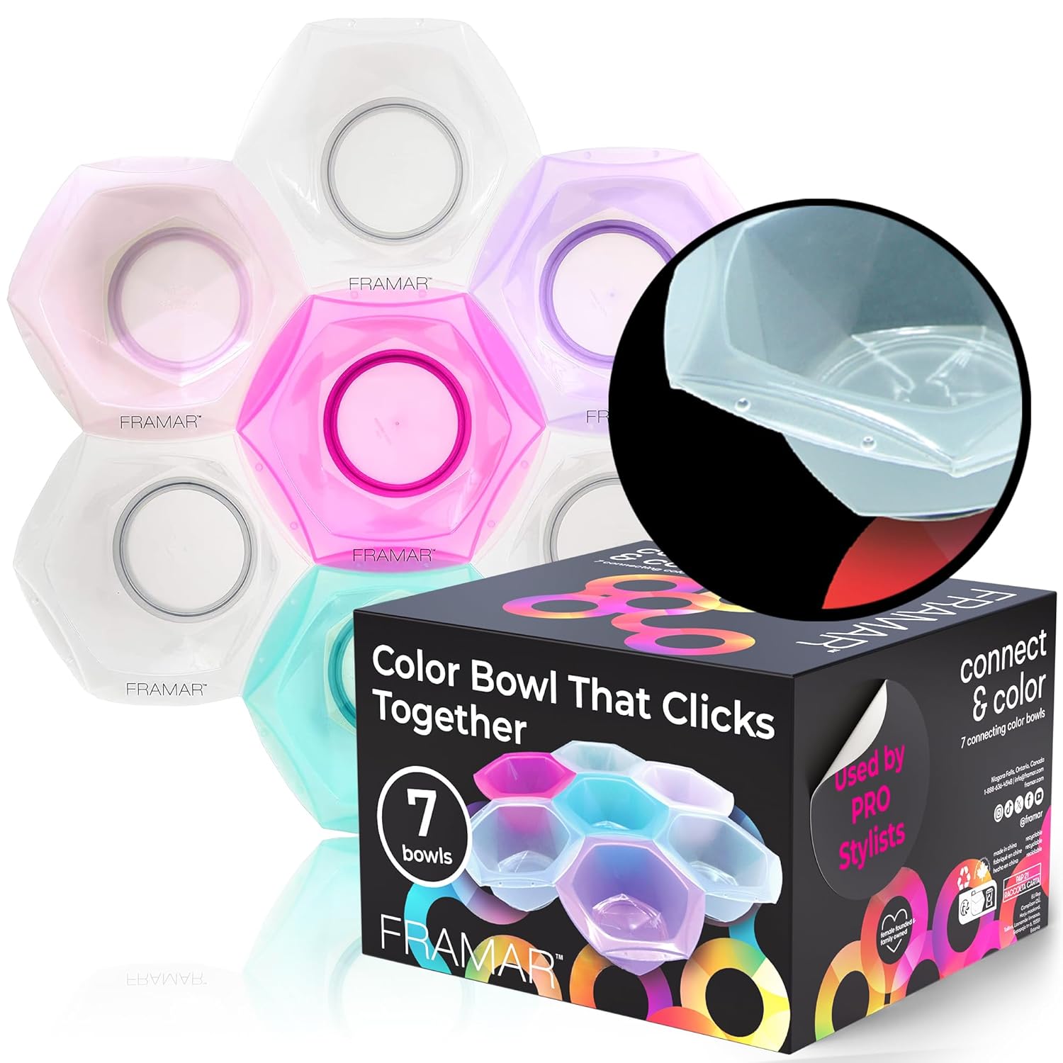 Framar Connect And Colour Bowls 7pk