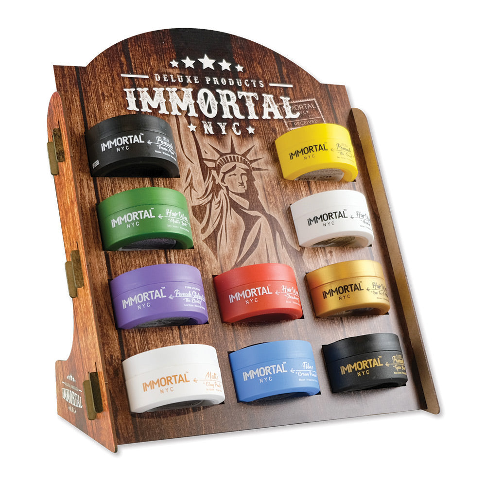 Immortal NYC Wax and Pomade Desktop Stand