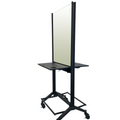 Karma Broome Double Sided Mobile Workstation With Mirror Black 060901