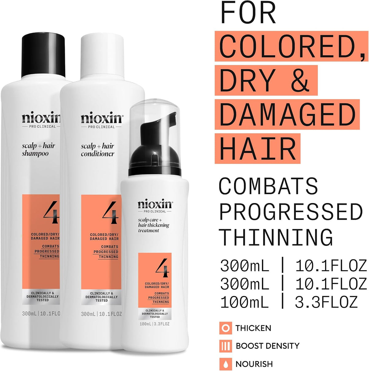 Nioxin Pro Clinical Scalp Care + Thickening System 300ml (System 4)