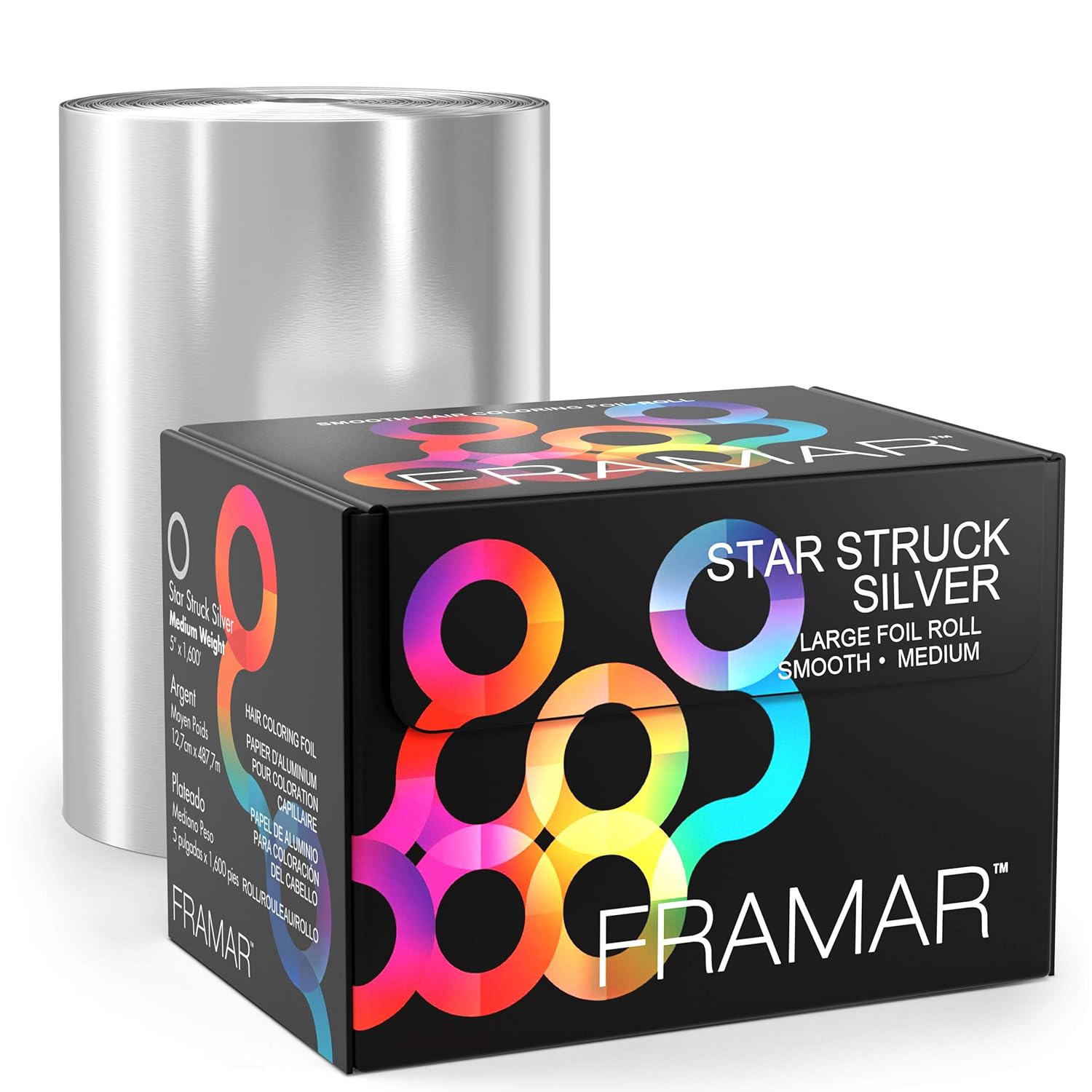 Framar Embossed Roll Star Struck Silver 100m