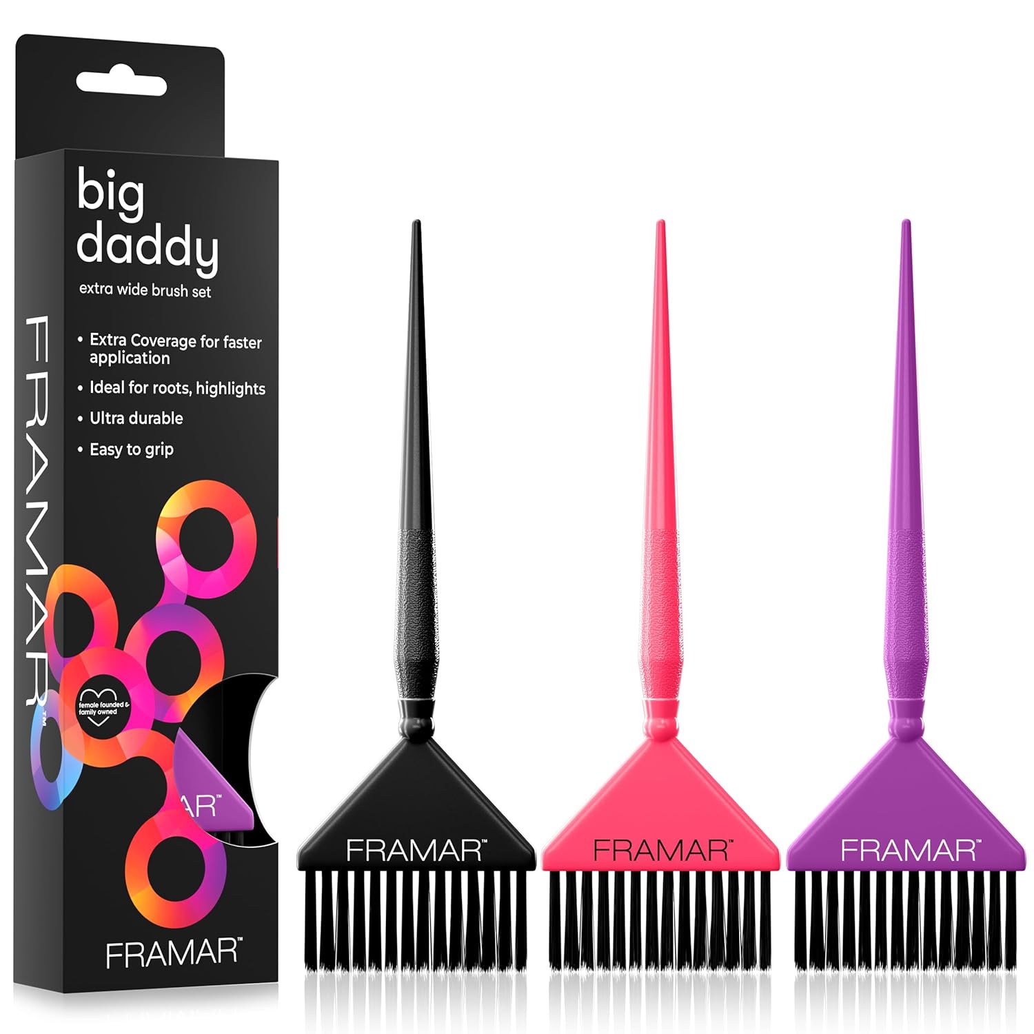 Framar Big Daddy Colour Brush Set 3pk