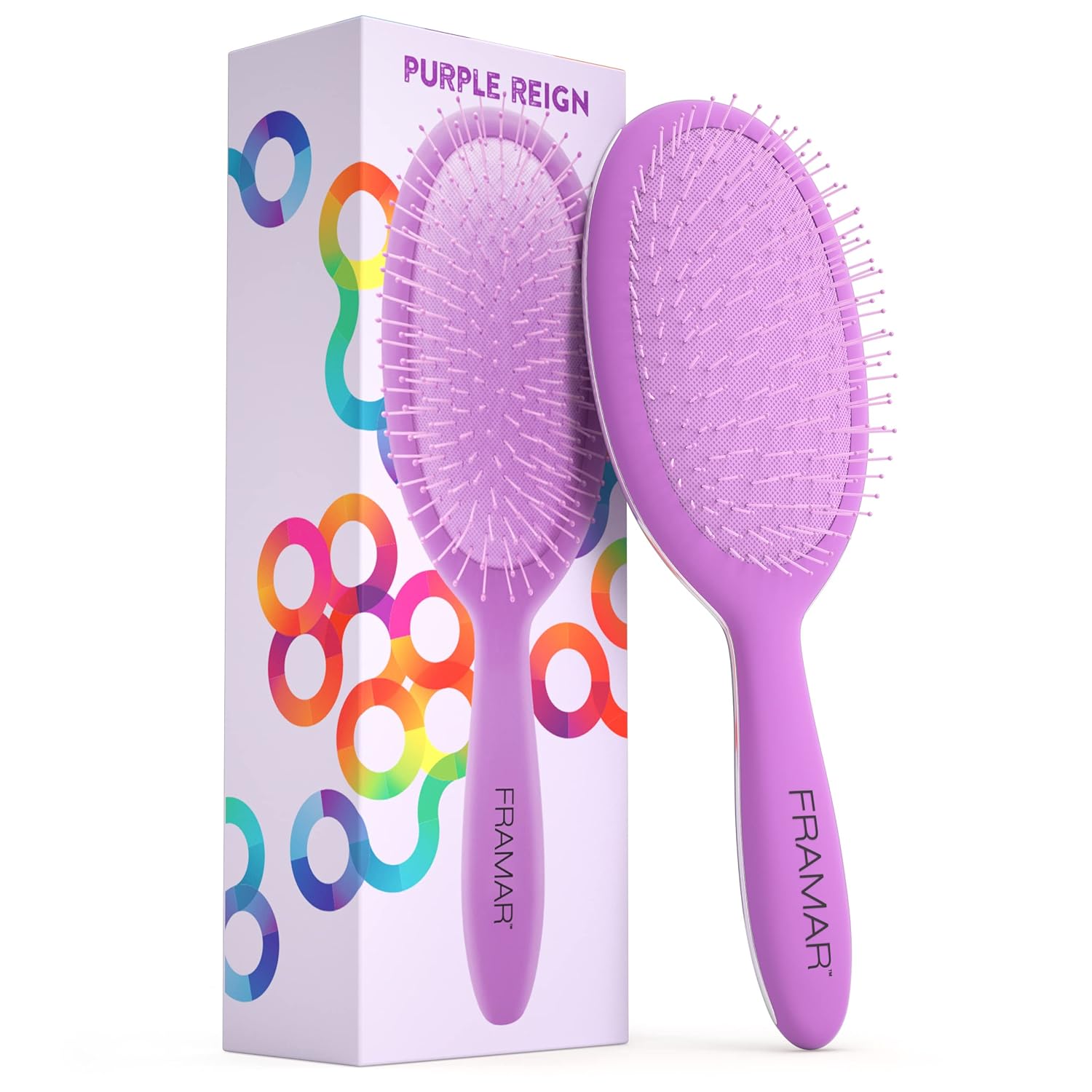 Framar Detangle Brush - Purple Reign