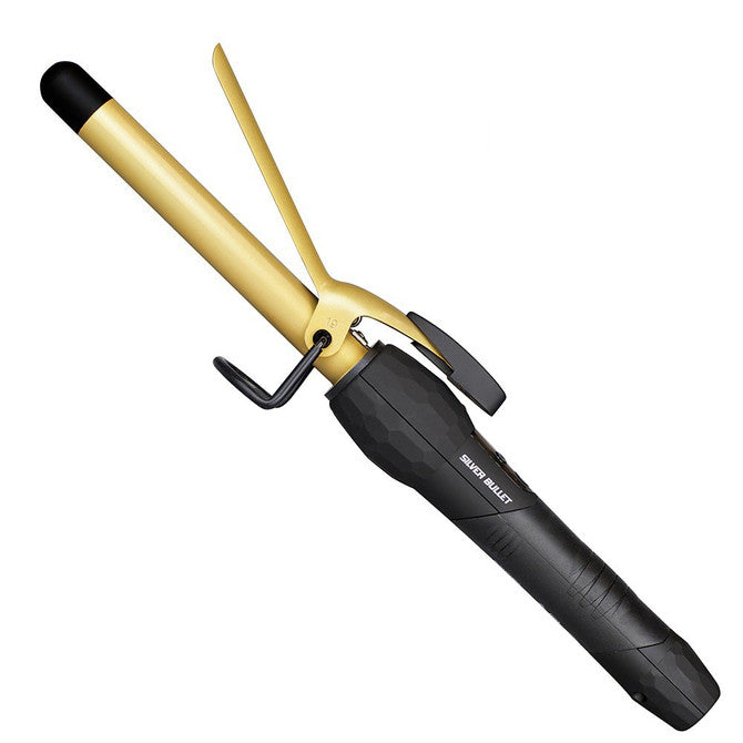 Silver Bullet Fastlane Ceramic Curling Iron Gold 19mm