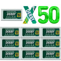50x Derby Platinum Double Edge Blades Tower 20 Pack Of 5 Blades (5000 Blades)