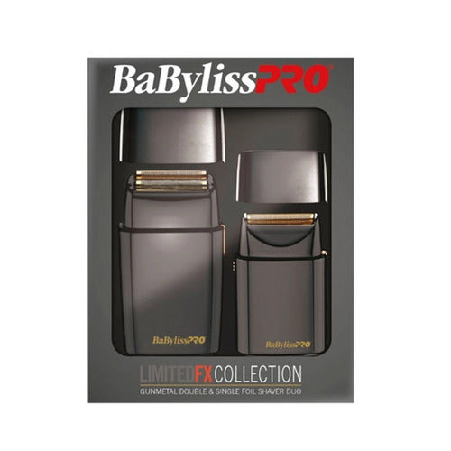 Babylisspro Limitedfx Foil Shaver Set Double And Single Gunmetal