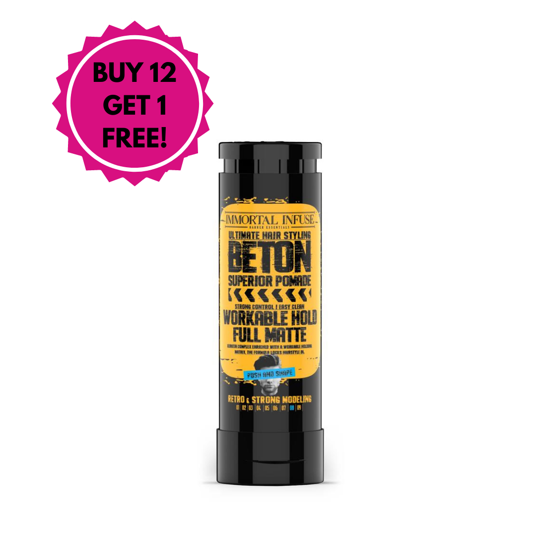 12 + 1 Deal: Immortal Beton Pomade Workable Hold Full Matte 100ml