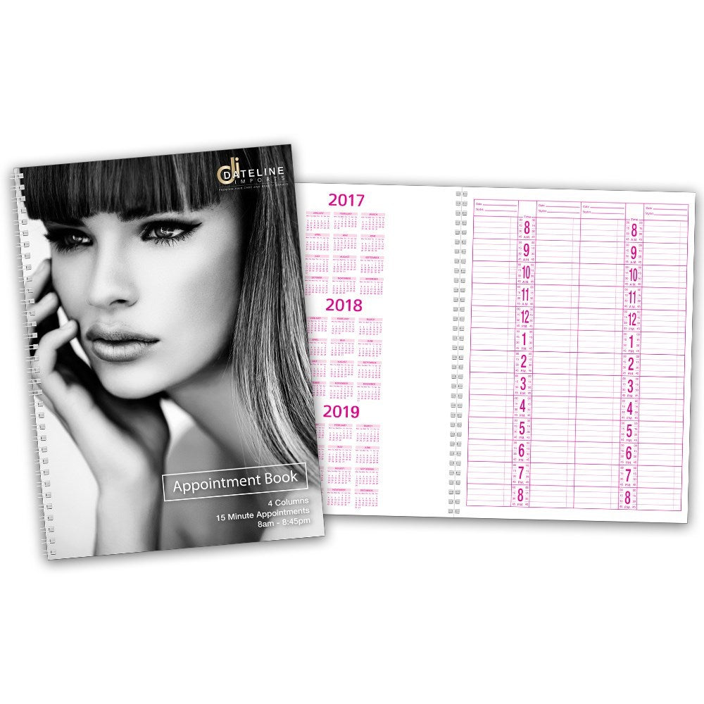 Dateline Professional 50 Page Appointment Book - 4 Column