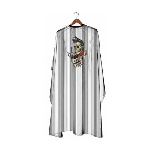 Deyaz Premium Salon Cape Barber Shop Skull Thin Stripe