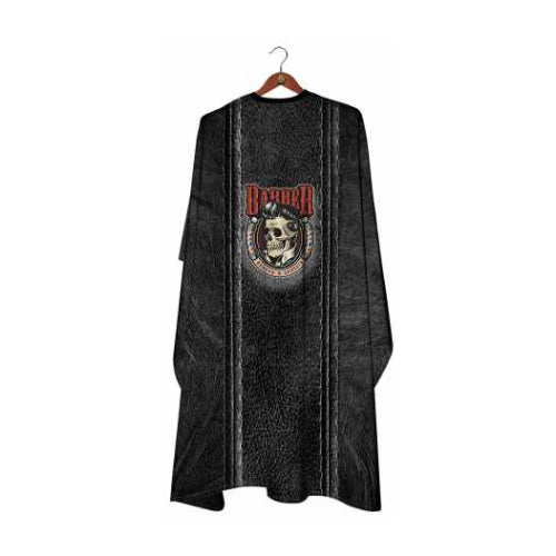Deyaz Premium Salon Cape Barber Skull Black