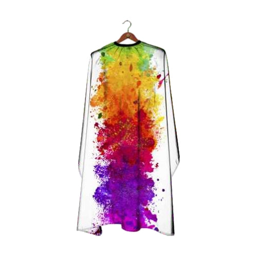Deyaz Premium Salon Cape Paint Splatter White