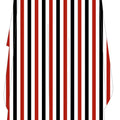 Deyaz Premium Salon Cape with White Black & Red Thick Stripes