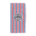 Deyaz Premium Salon Towel Barber King Red & Blue Stripe