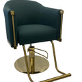 Karma Eden Salon Chair Emerald Green/Gold Base 02182303