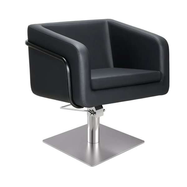 MIrplay Egan Styling chair in square base color black (BLACK)