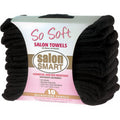 Salon Smart Microfibre So Soft Salon Towels 40cm x 73cm 10pc  Black