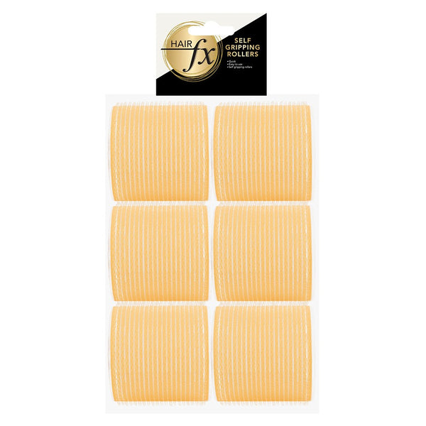 Hair Fx Magic Grip Velcro Rollers 6pc 63mm Yellow