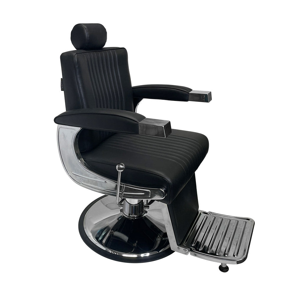 Karma Mt Isa Barber Chair Chrome And Black 04080102